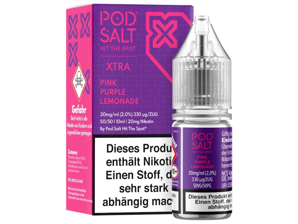 Pod Salt - XTRA - Pink Purple Lemonade - Nikotinsalz Liquid