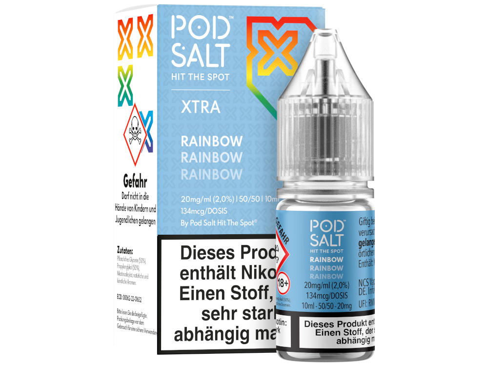 Pod Salt - XTRA - Rainbow - Nikotinsalz Liquid