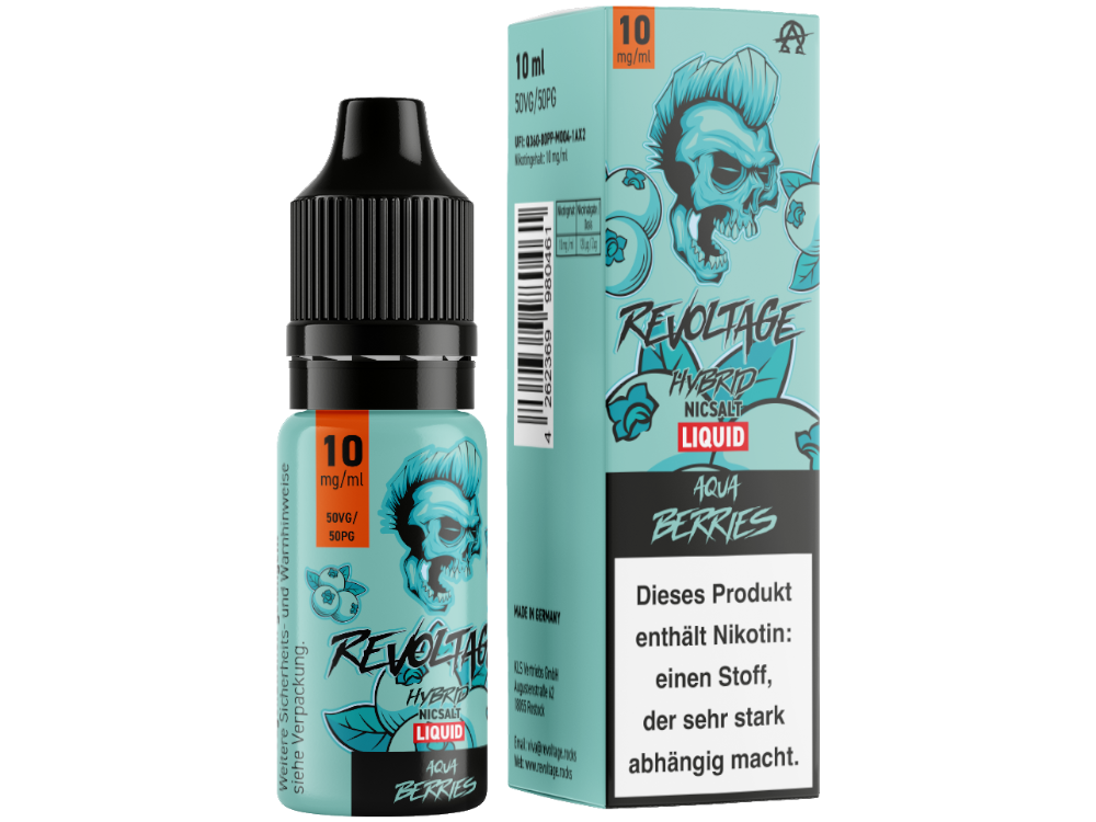 Revoltage - Aqua Berries - Hybrid Nikotinsalz Liquid - time4smoke