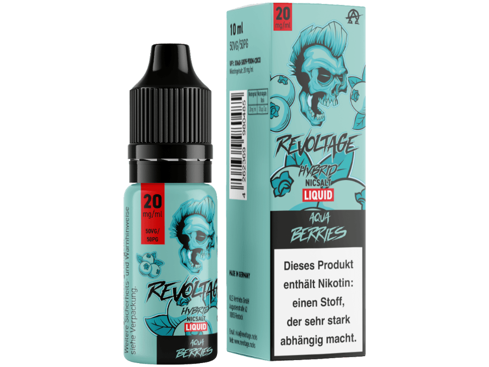 Revoltage - Aqua Berries - Hybrid Nikotinsalz Liquid - time4smoke