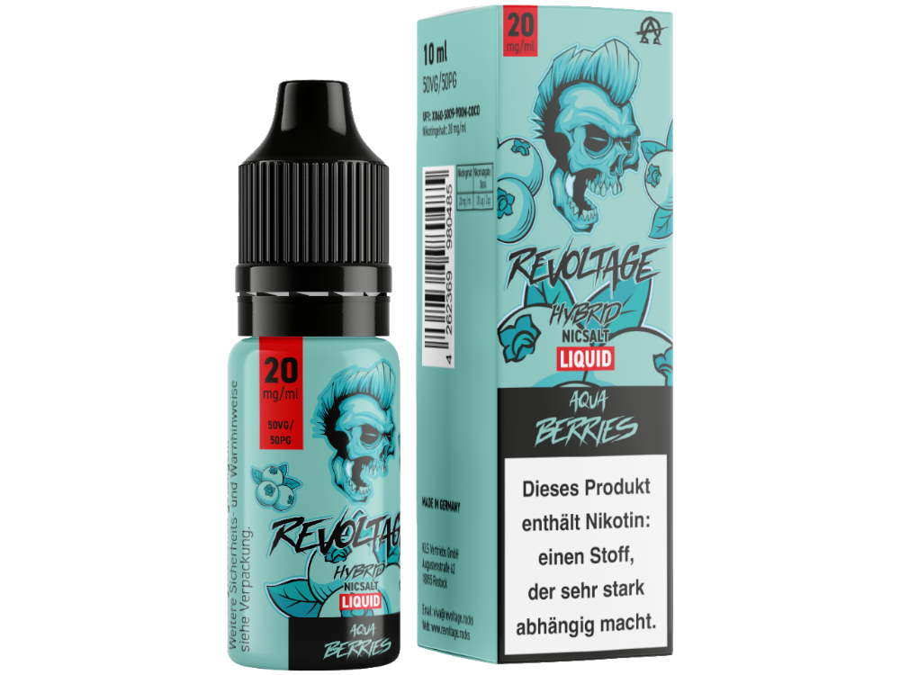Revoltage - Aqua Berries - Hybrid Nikotinsalz Liquid - time4smoke