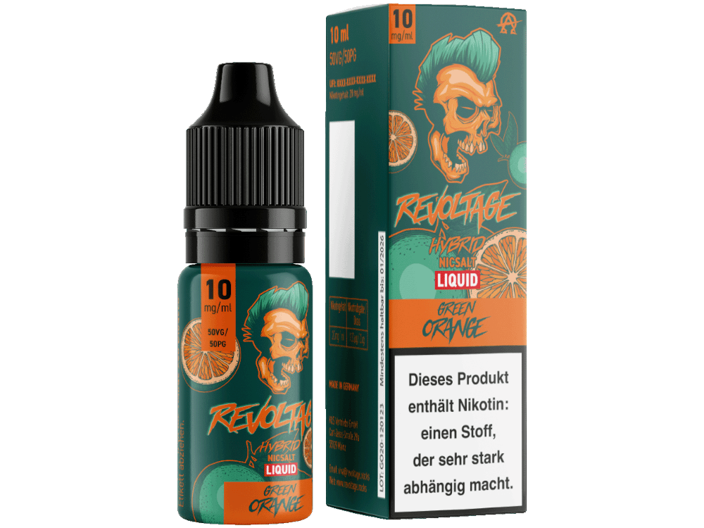 Revoltage - Green Orange - Hybrid Nikotinsalz Liquid - time4smoke
