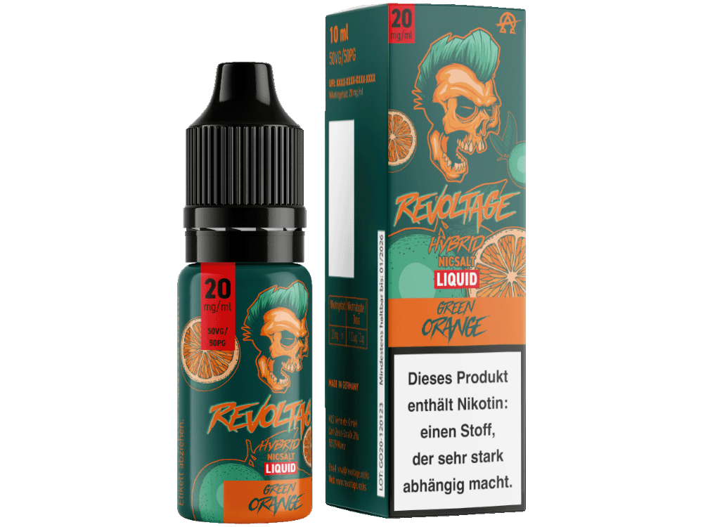 Revoltage - Green Orange - Hybrid Nikotinsalz Liquid - time4smoke