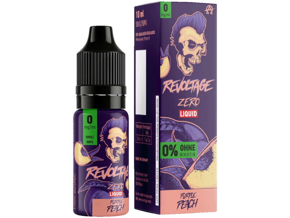 Revoltage - Purple Peach - Hybrid Nikotinsalz Liquid 0 mg/ml - time4smoke