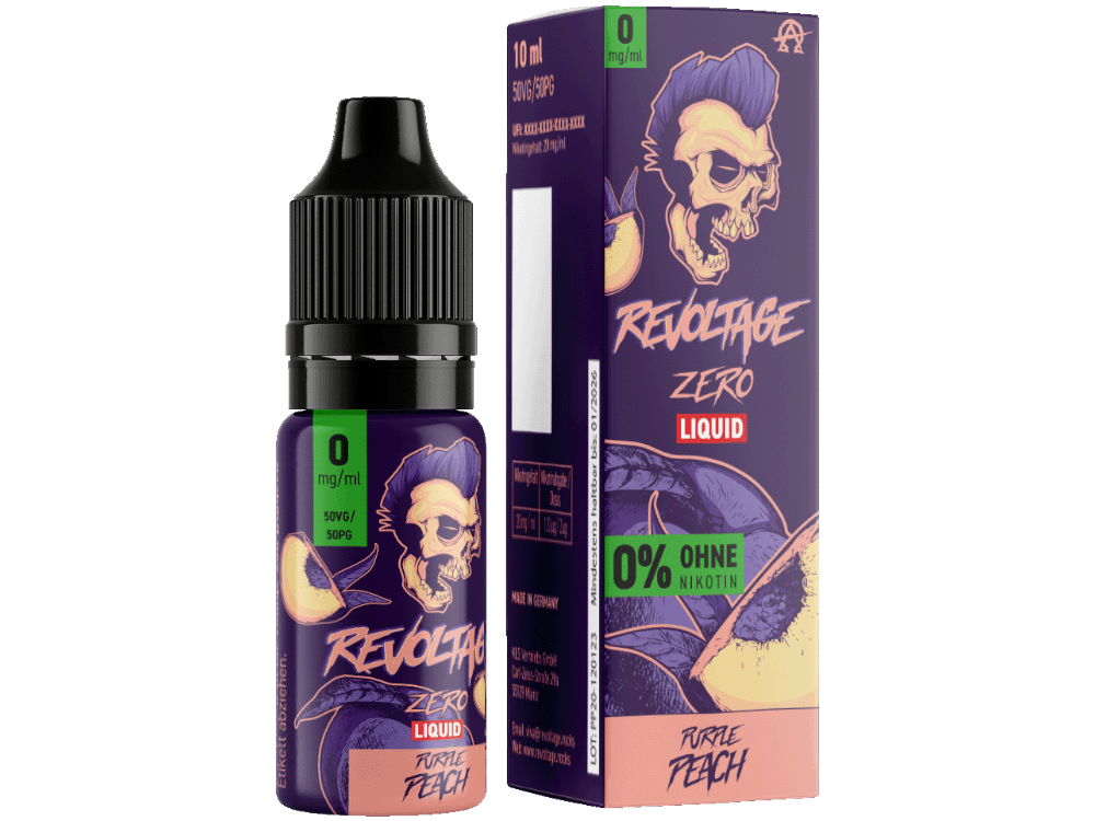 Revoltage - Purple Peach - Hybrid Nikotinsalz Liquid 0 mg/ml - time4smoke