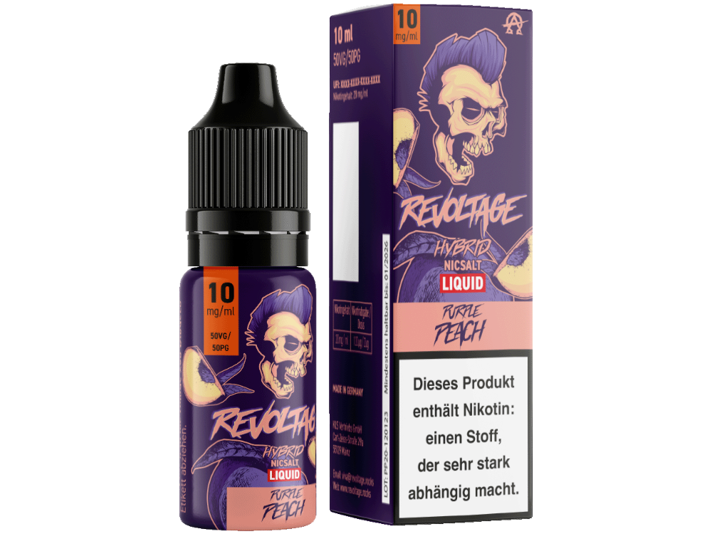 Revoltage - Purple Peach - Hybrid Nikotinsalz Liquid - time4smoke