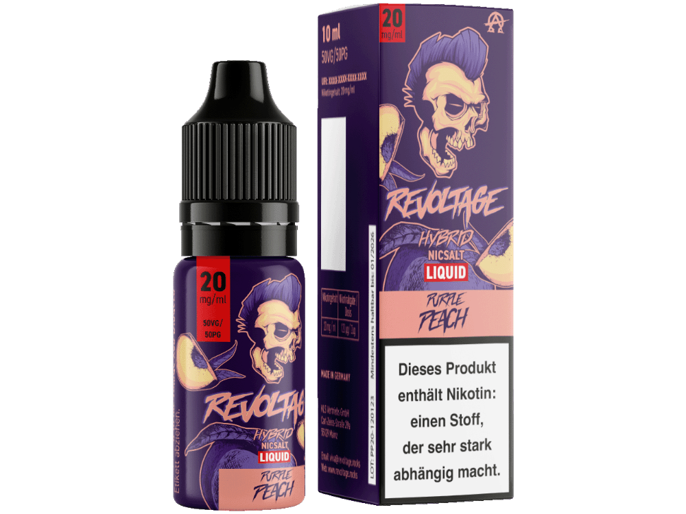 Revoltage - Purple Peach - Hybrid Nikotinsalz Liquid - time4smoke