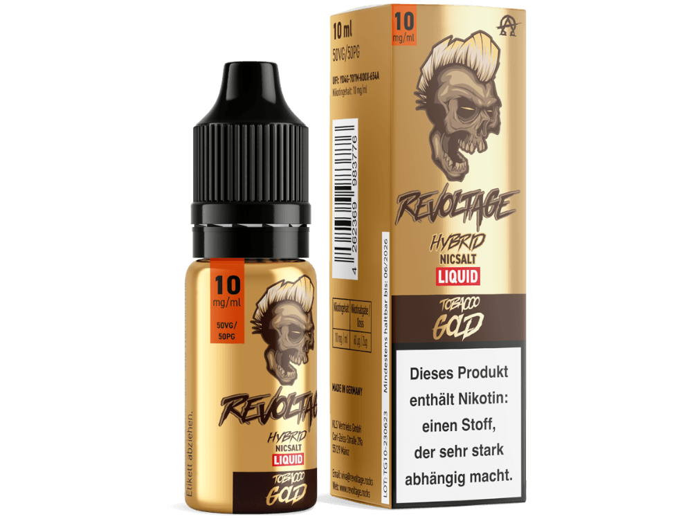 Revoltage - Tobacco Gold - Hybrid Nikotinsalz Liquid - time4smoke