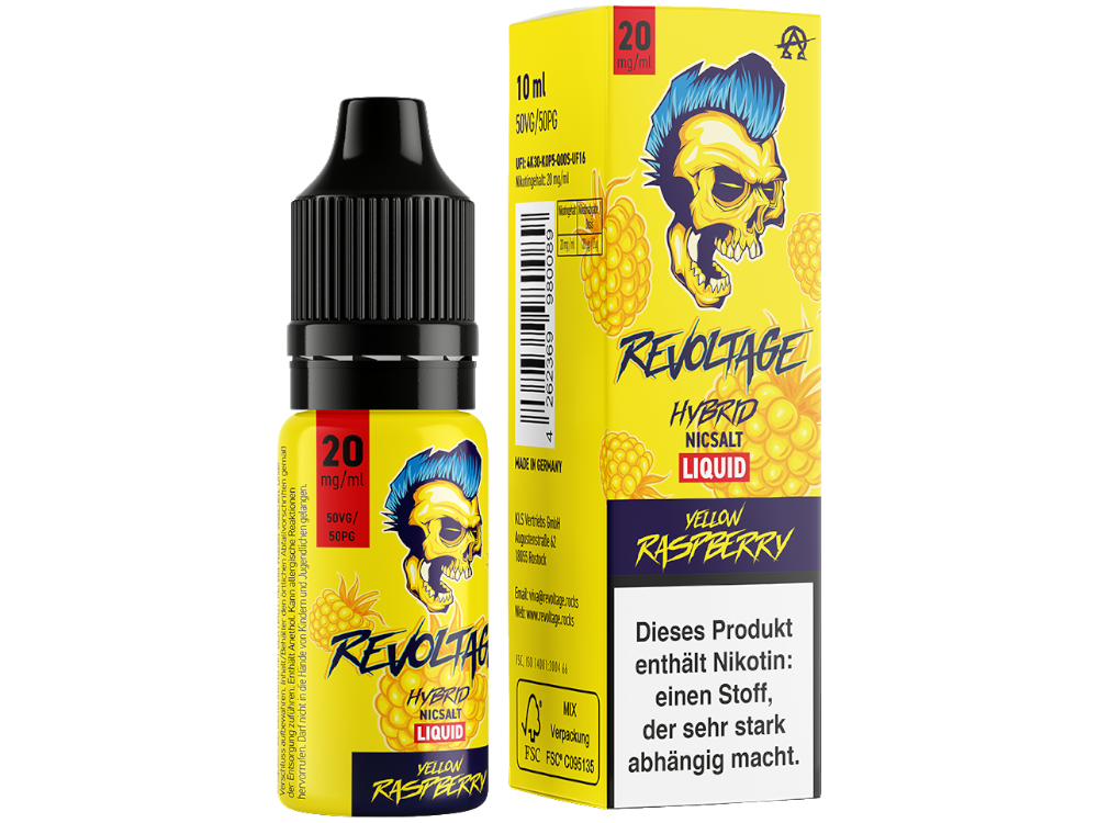 Revoltage - Yellow Raspberry - Hybrid Nikotinsalz Liquid - time4smoke
