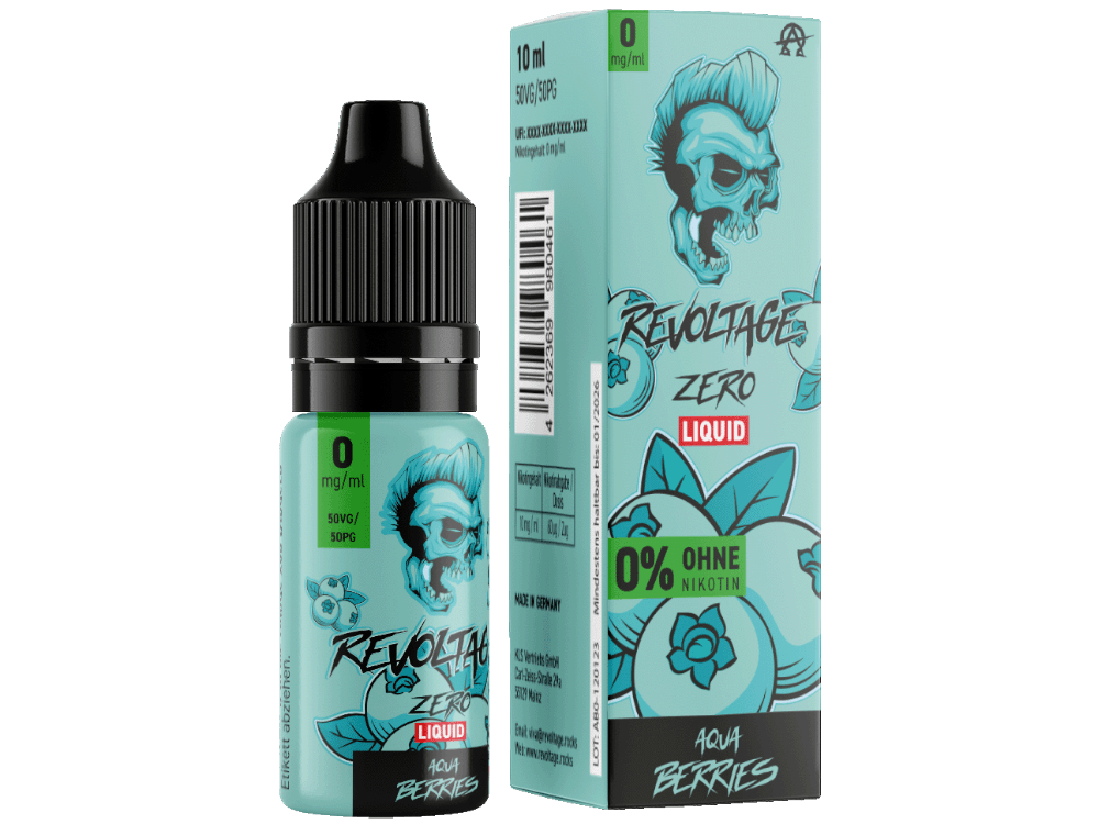 Revoltage - Aqua Berries - - Hybrid Nikotinsalz Liquid 0 mg/ml - time4smoke