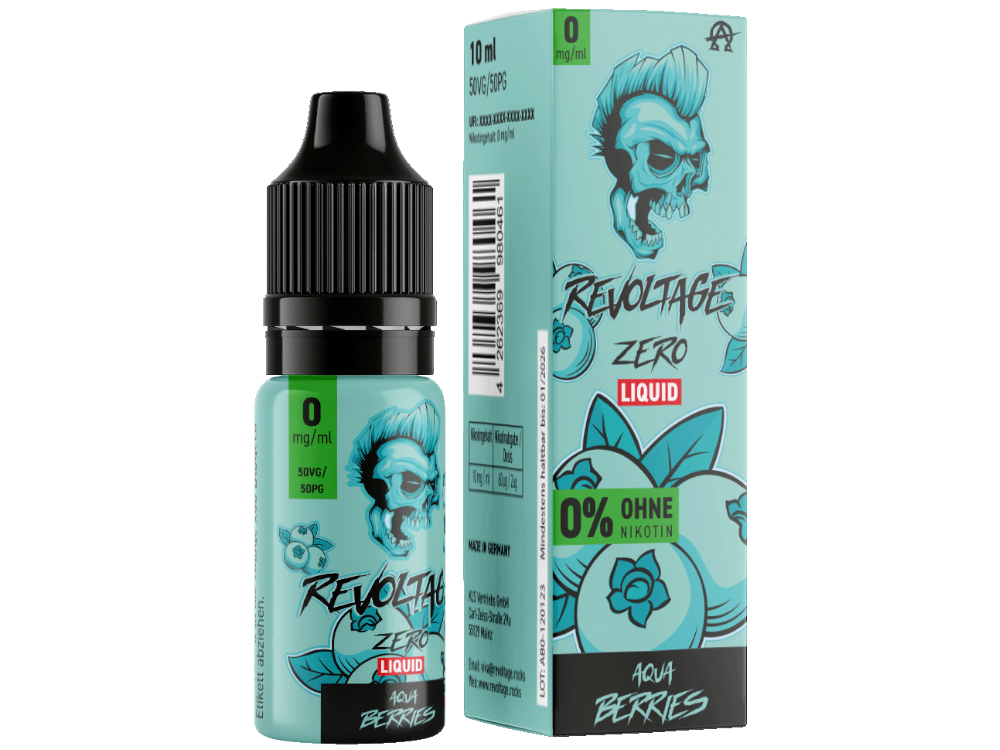Revoltage - Aqua Berries - - Hybrid Nikotinsalz Liquid 0 mg/ml - time4smoke