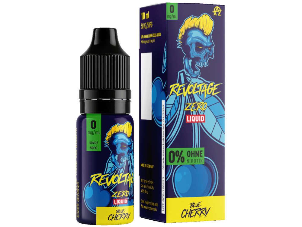 Revoltage - Blue Cherry - - Hybrid Nikotinsalz Liquid 0 mg/ml - time4smoke