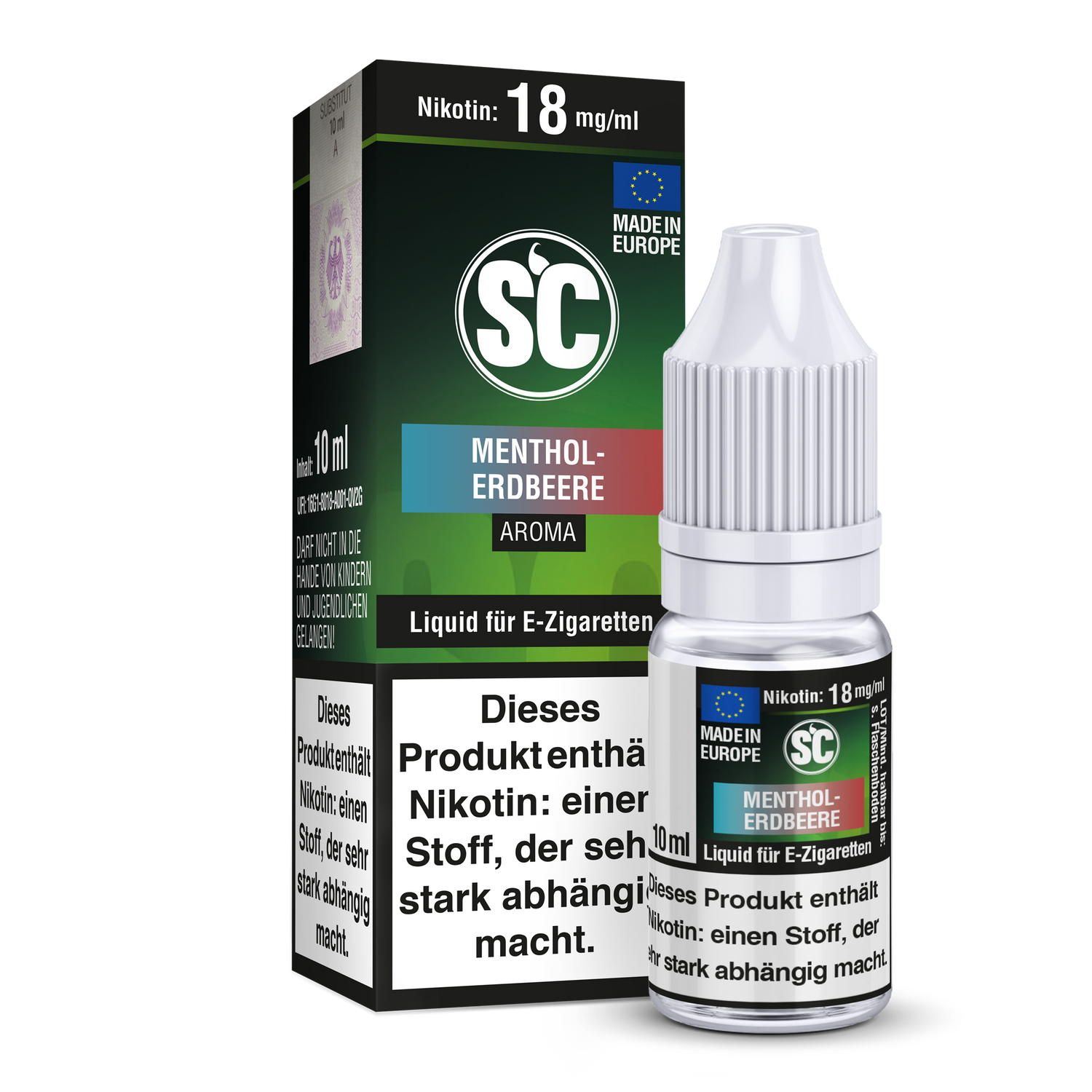 SC - Menthol-Erdbeere - Liquid