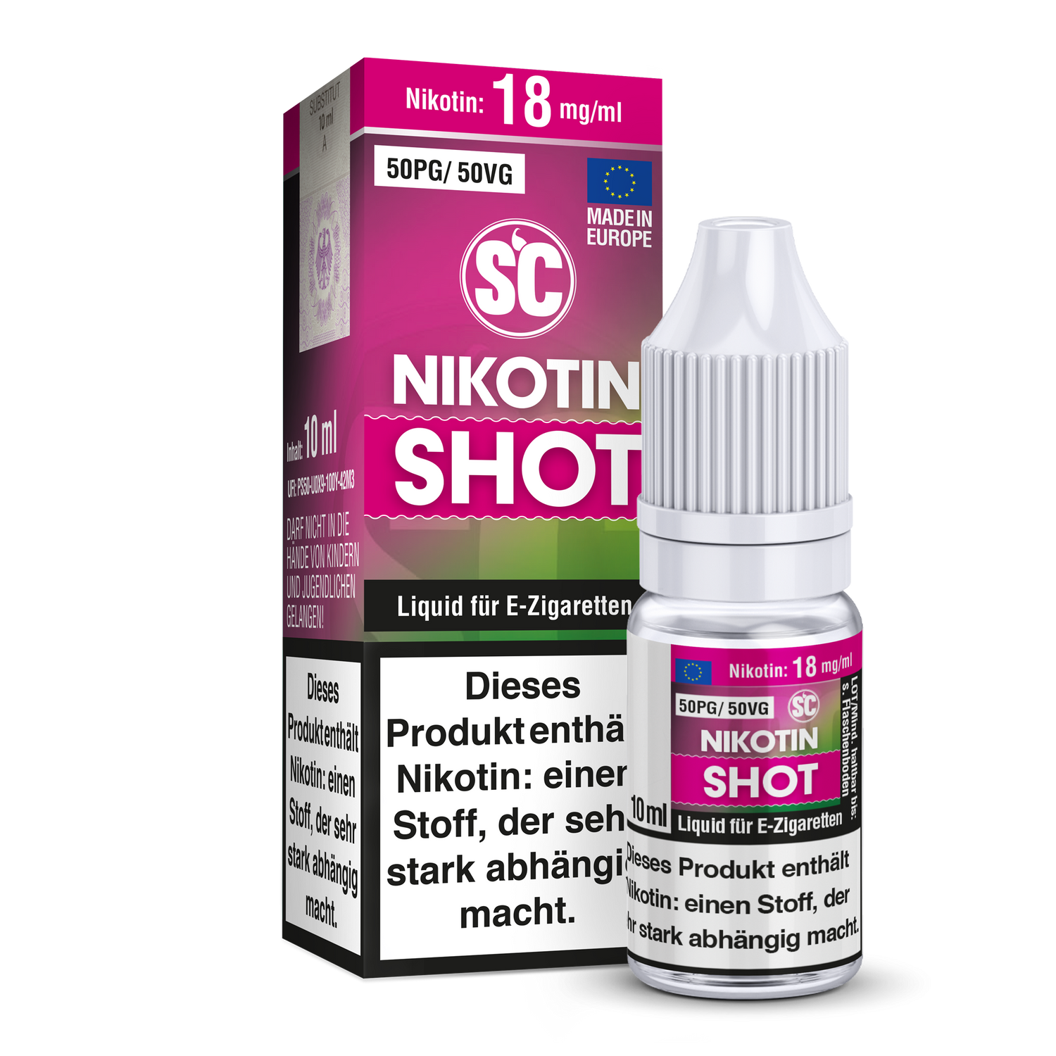 SC - Nikotin Shot VPG 50/50 (3, 6, 9, 12, 18, 20 mg/ml)