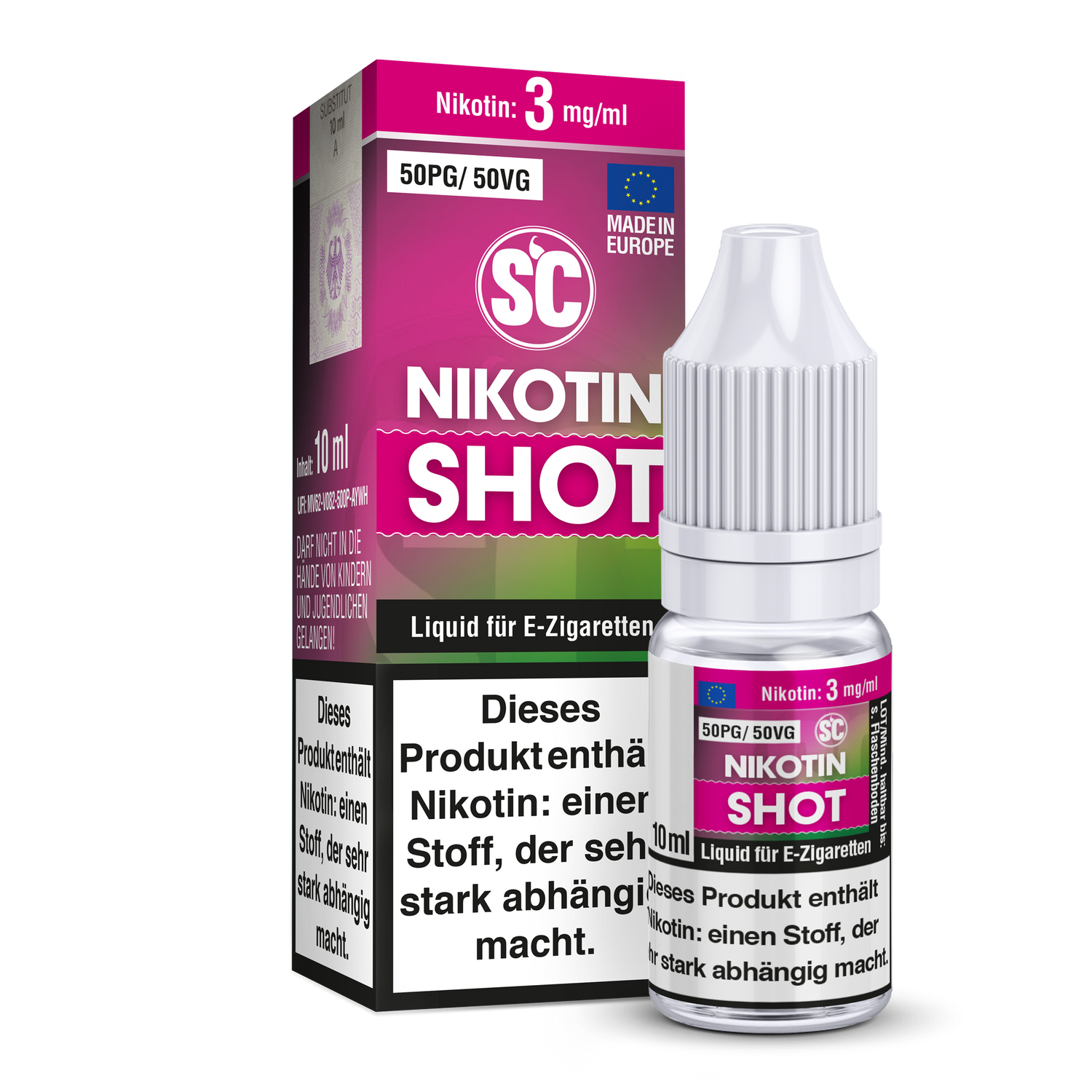 SC - Nikotin Shot VPG 50/50 (3, 6, 9, 12, 18, 20 mg/ml)