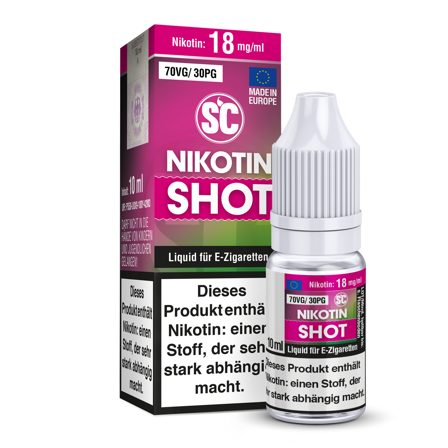 SC - Nikotin Shot VPG 70/30 (3, 6, 9, 12, 18, 20 mg/ml)