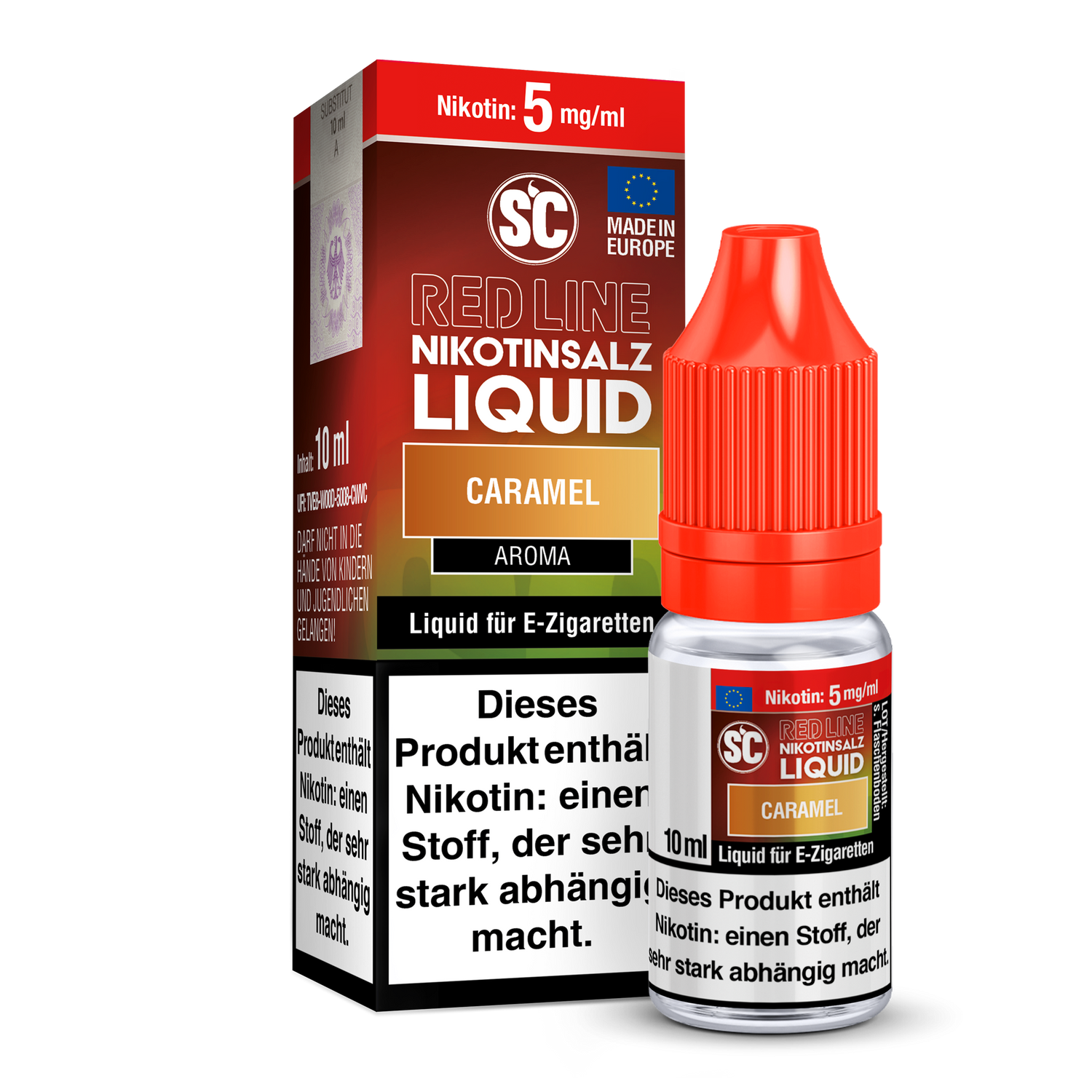 SC - Red Line - Caramel - Nikotinsalz Liquid