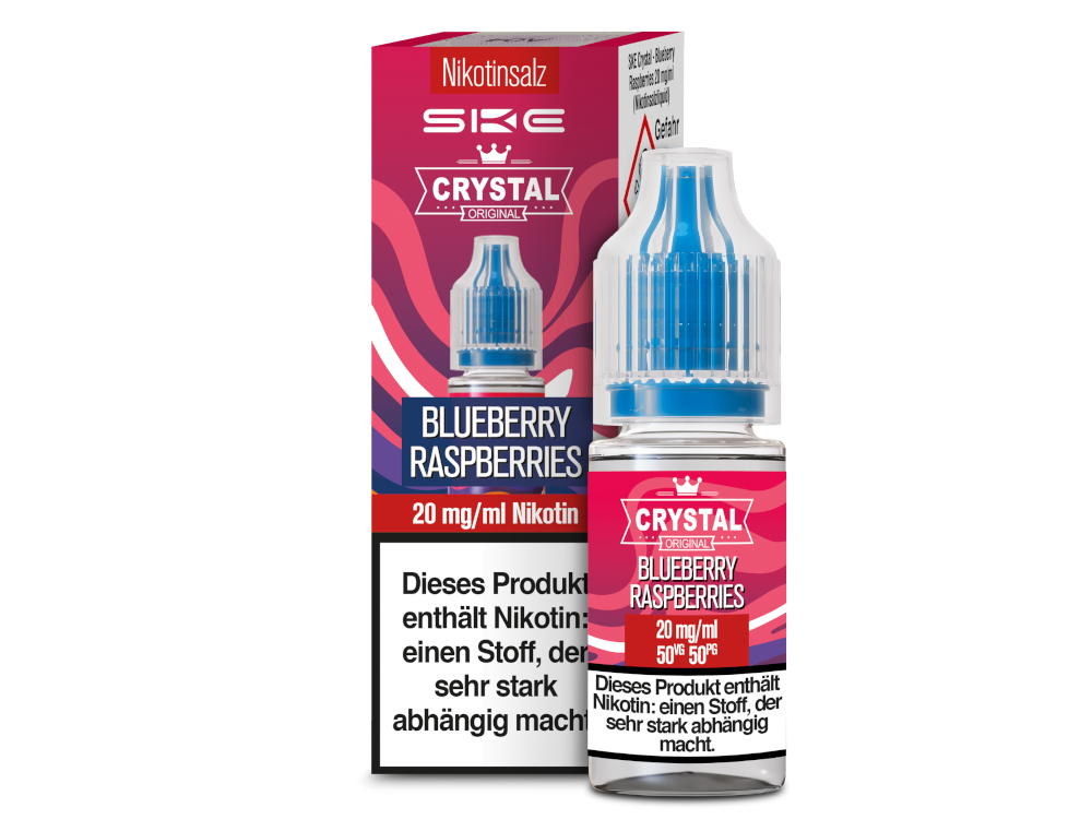 SKE - Crystal - Blueberry Raspberries - Nikotinsalz Liquid - time4smoke