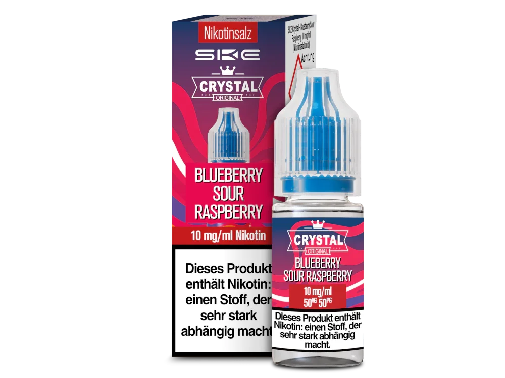 SKE - Crystal - Nikotinsalz Liquid - Blueberry Sour Raspberry - time4smoke