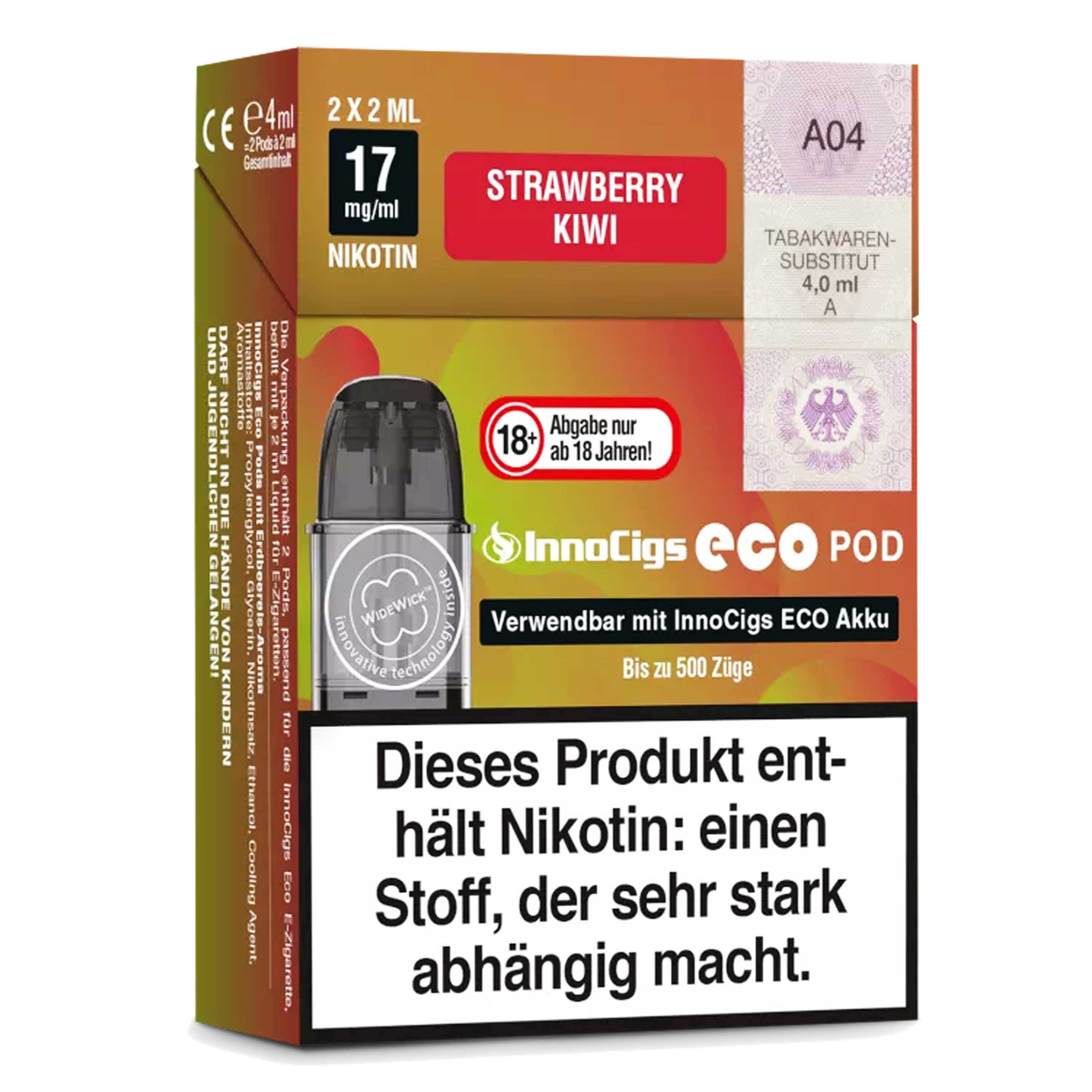 Innocigs - Eco Pod - Strawberry Kiwi (2 x 2 ml) - Pod (2 Stück)