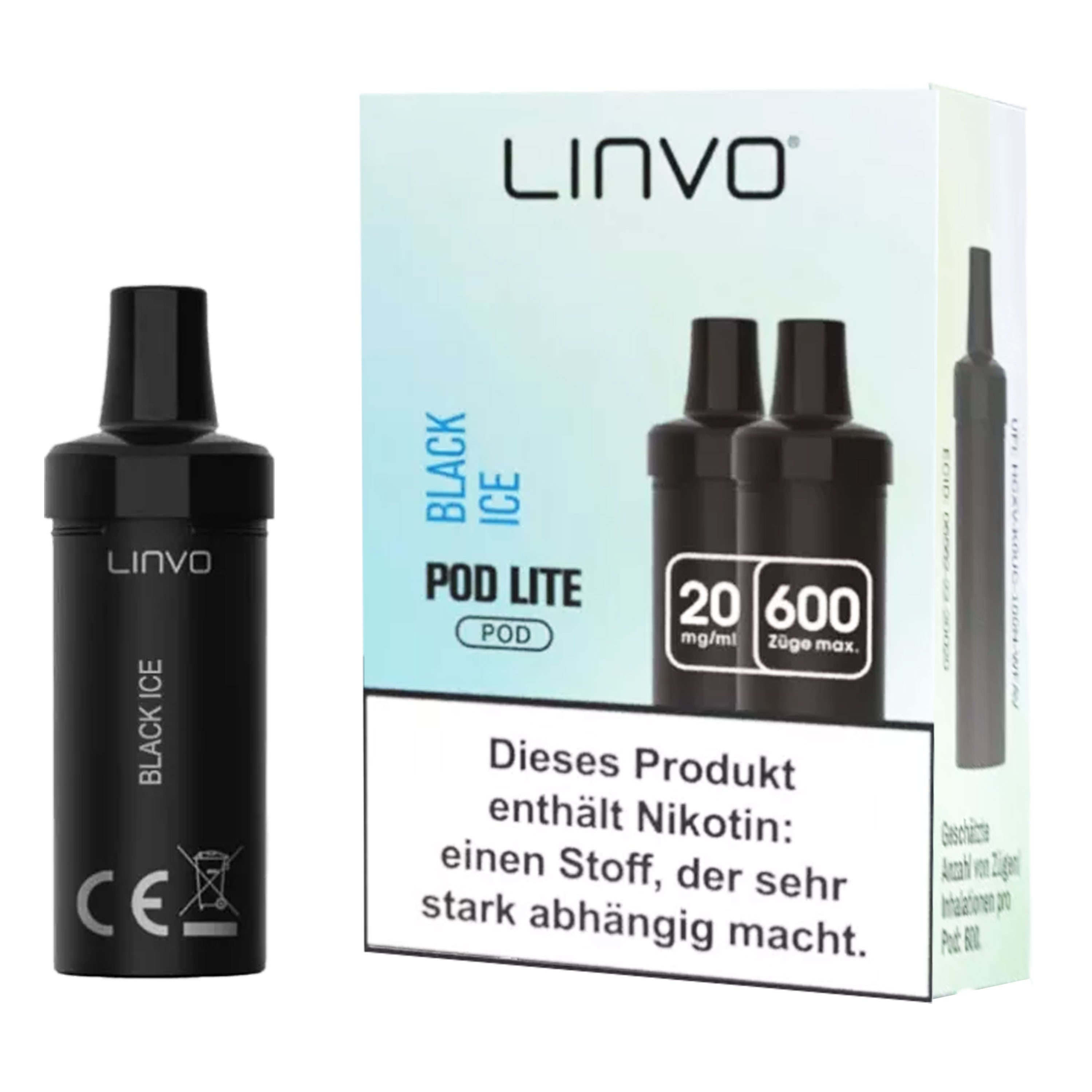 Linvo  - Pod Lite - Black Ice (2 x 2 ml) - Pod (2 Stück)