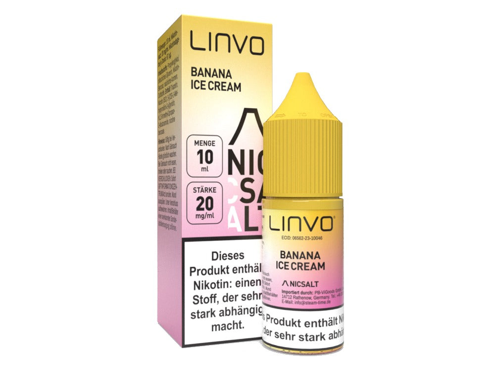 Linvo - Banana Ice Cream - Nikotinsalz Liquid