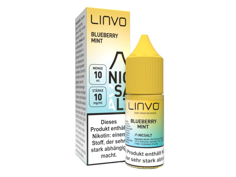 Linvo - Blueberry Mint - Nikotinsalz Liquid