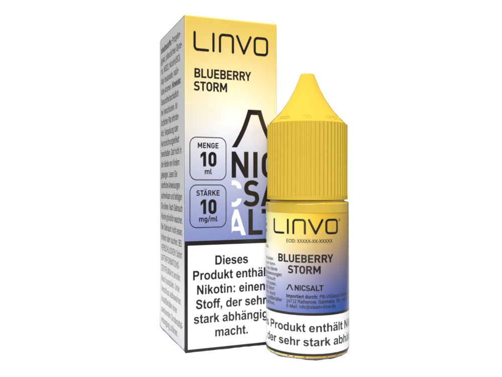 Linvo - Blueberry Storm - Nikotinsalz Liquid