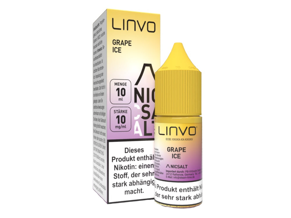 Linvo - Grape Ice - Nikotinsalz Liquid