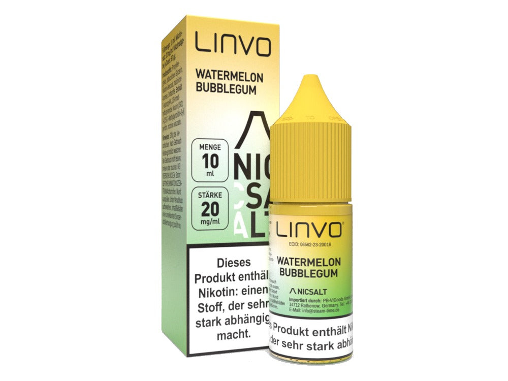 Linvo - Watermelon Bubble Gum - Nikotinsalz Liquid