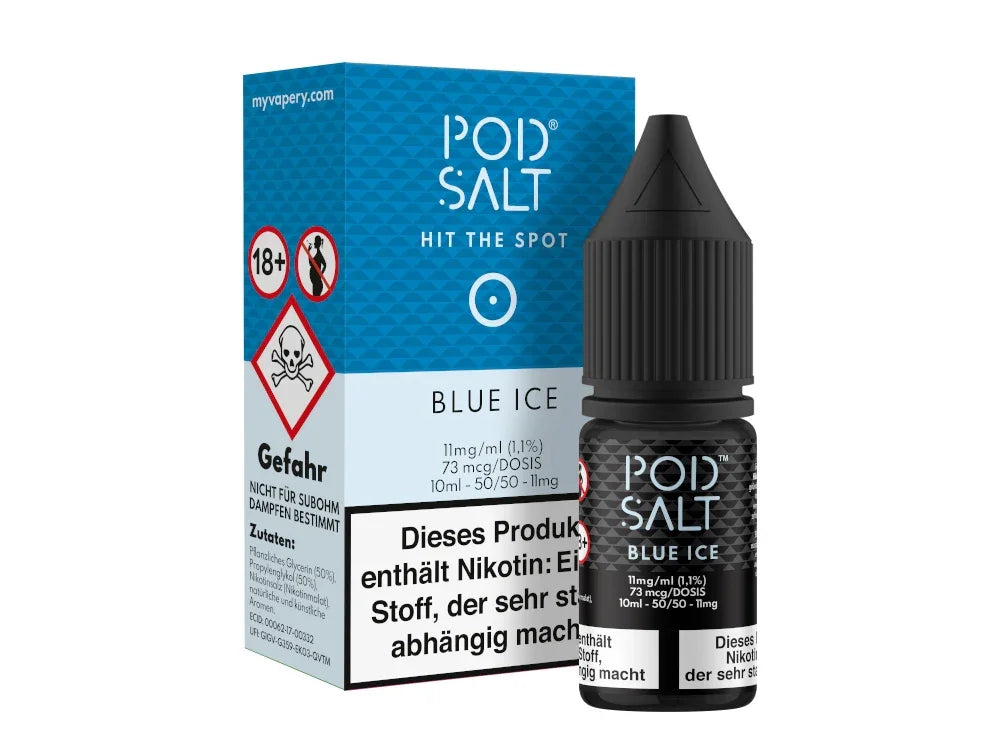 Pod Salt - Blue Ice - Nikotinsalz Liquid - 1er Packung / 11 mg/ml time4smoke.de