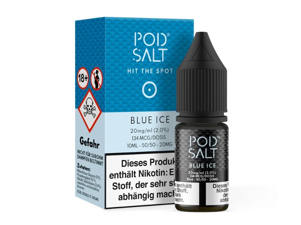 Pod Salt - Blue Ice - Nikotinsalz Liquid - 1er Packung / 20 mg/ml time4smoke.de