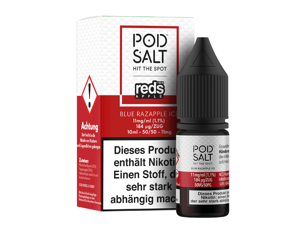 Pod Salt - Fusion - Blue Razapple Ice - Nikotinsalz Liquid