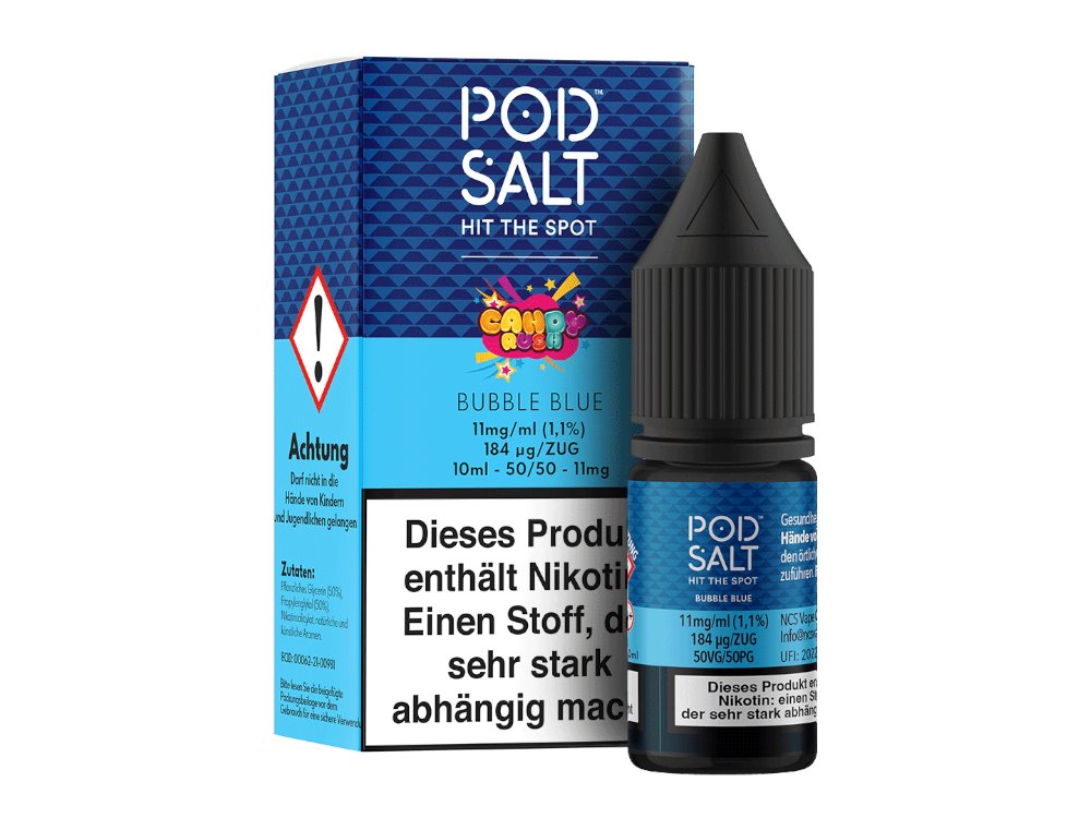 Pod Salt - Fusion - Bubble Blue - Nikotinsalz Liquid
