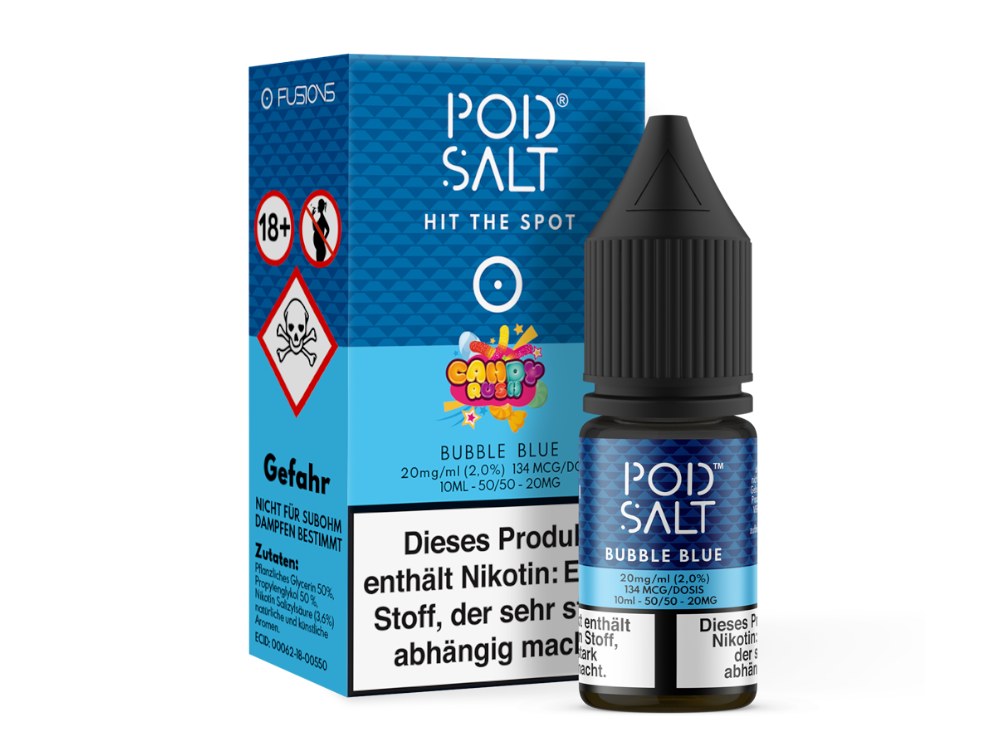 Pod Salt - Fusion - Bubble Blue - Nikotinsalz Liquid