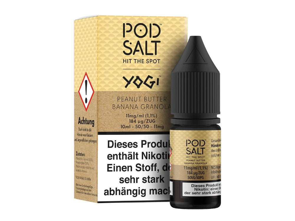 Pod Salt - Fusion - Peanut Butter Banana Granola - Nikotinsalz Liquid