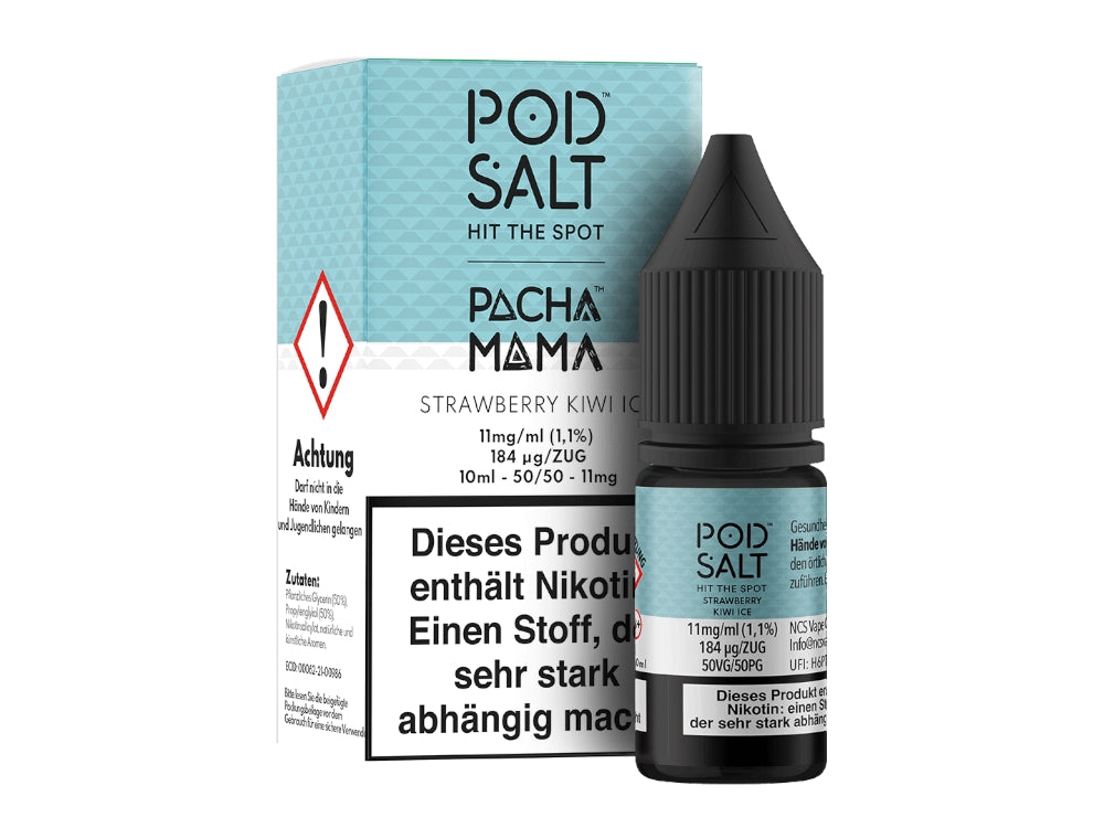Pod Salt - Fusion - Strawberry Kiwi Ice - Nikotinsalz Liquid