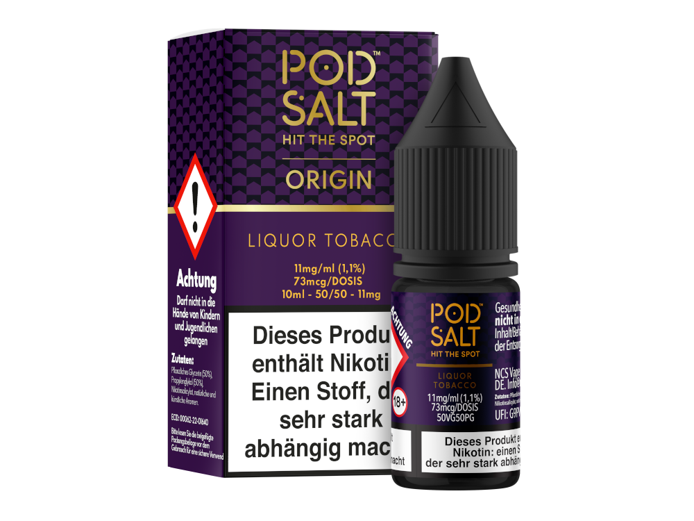 Pod Salt - Origin - Liquor Tobacco - Nikotinsalz Liquid