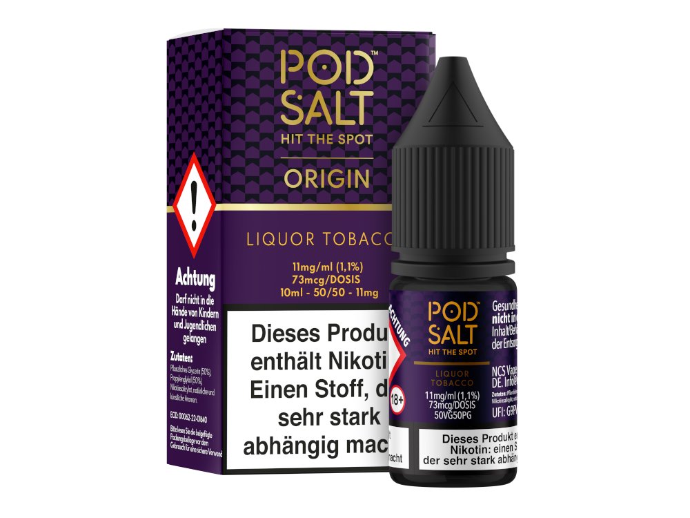 Pod Salt - Origin - Liquor Tobacco - Nikotinsalz Liquid