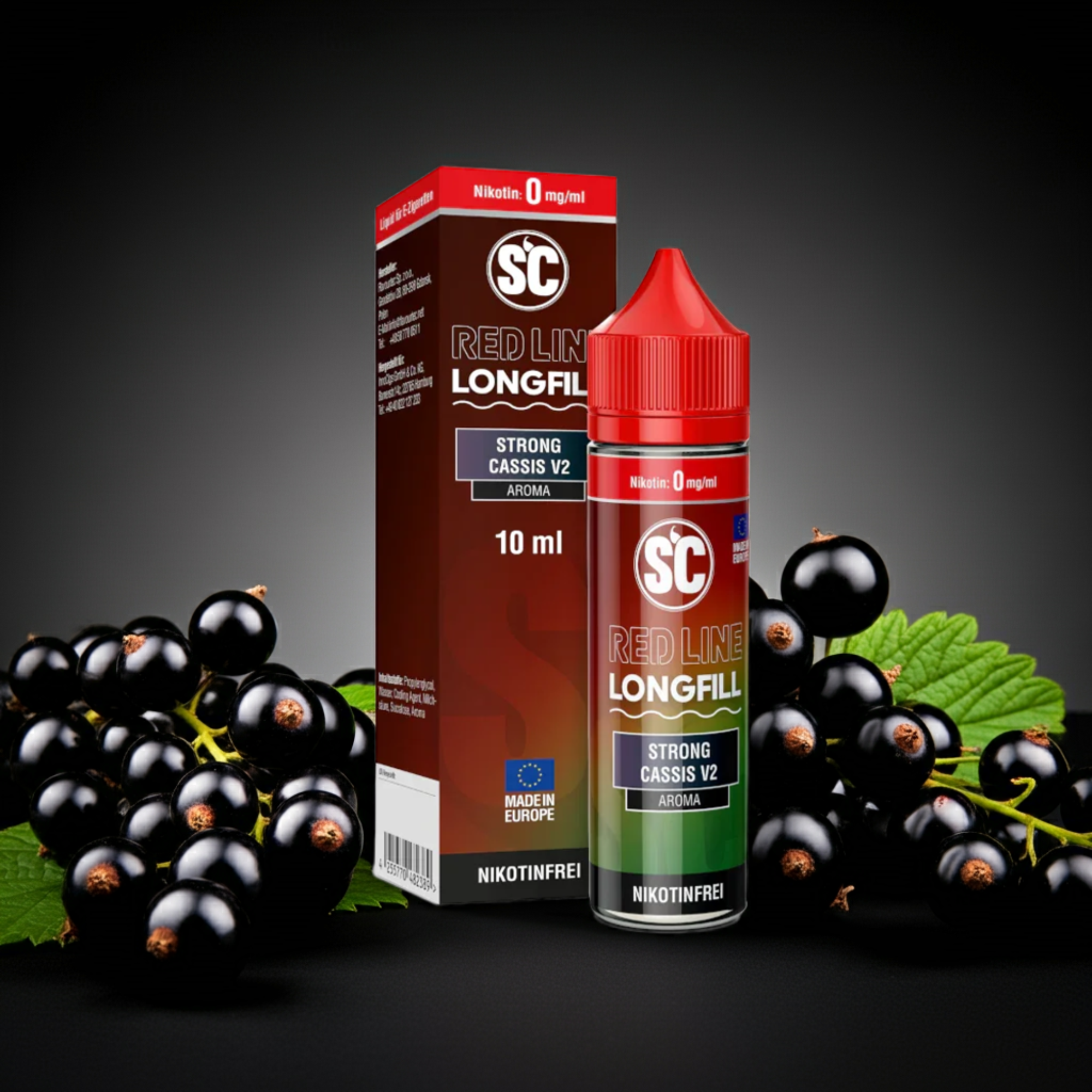 SC - Red Line - Strong Cassis V2 - Longfill Aroma 10 ml