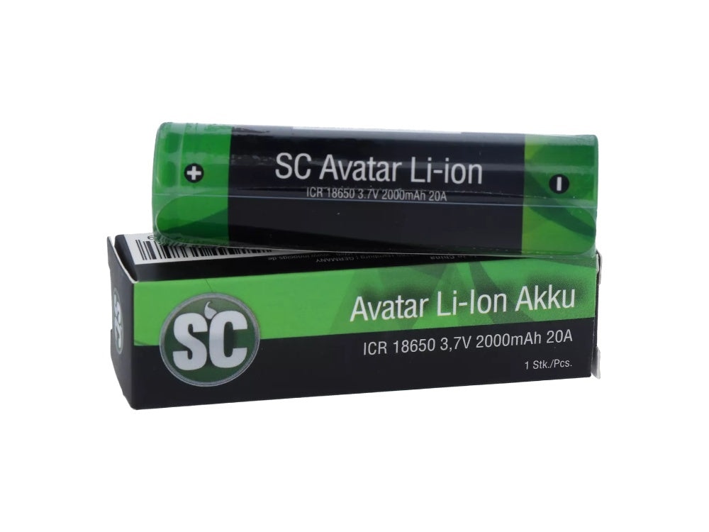 SC - Avatar Li-ion (2000 mAh) 20 A - 18650 Akku