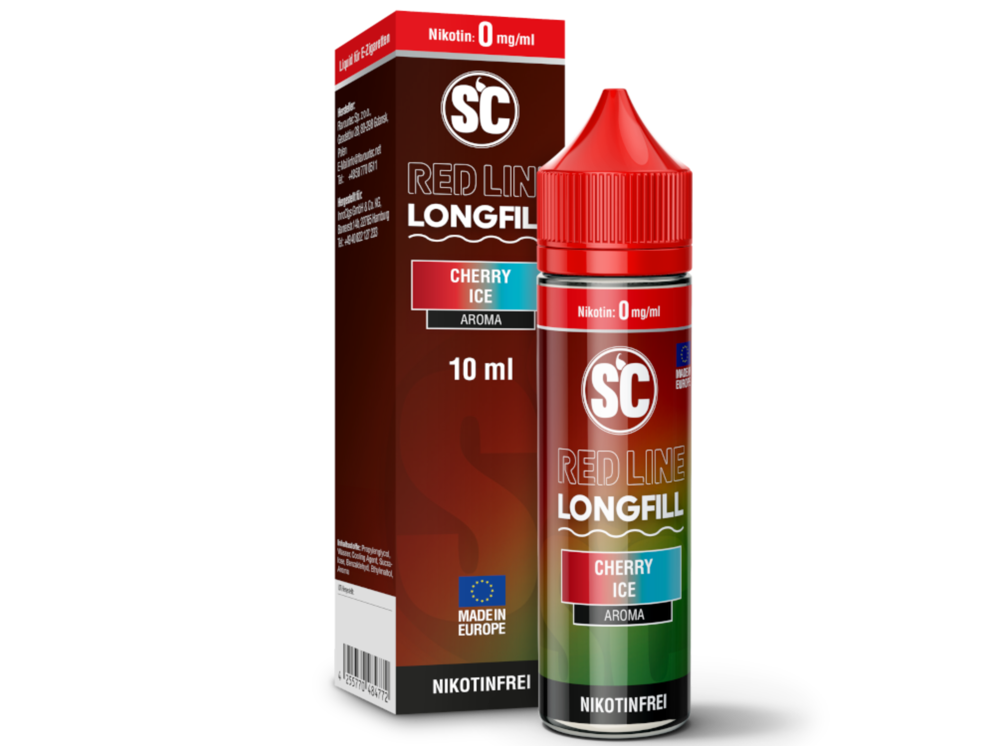 SC - Red Line - Cherry Ice - Longfill Aroma - Cherry Ice / 1er Packung time4smoke.de