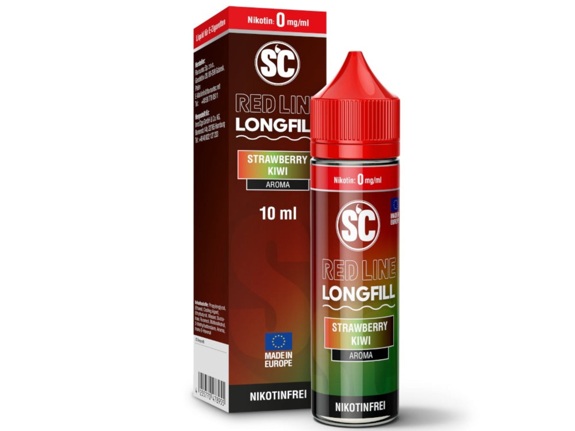 SC - Red Line - Strawberry Kiwi - Longfill Aroma 10 ml