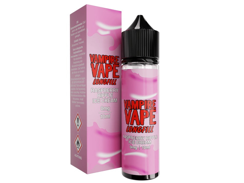 Vampire Vape - Dessert Collection - Raspberry Ripple Ice Cream - Longfill Aroma 10 ml