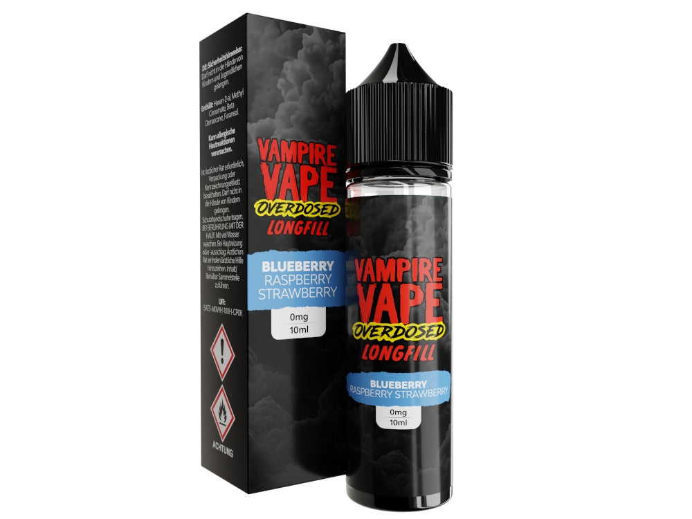 Vampire Vape - Overdosed - Blueberry Raspberry Strawberry - Longfill Aroma 10 ml