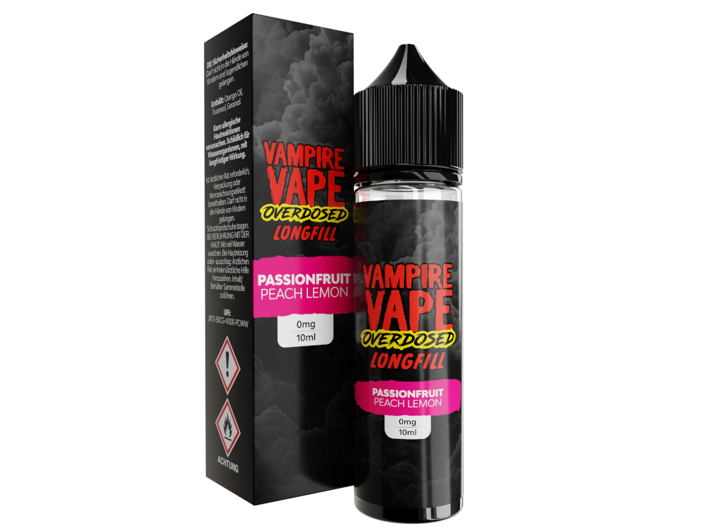 Vampire Vape - Overdosed - Passionfruit Peach Lemon - Longfill Aroma 10 ml