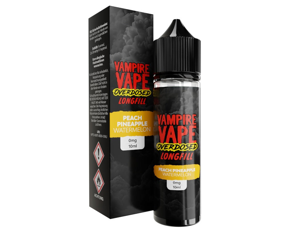 Vampire Vape - Overdosed - Peach Pineapple Watermelon - Longfill Aroma 10 ml
