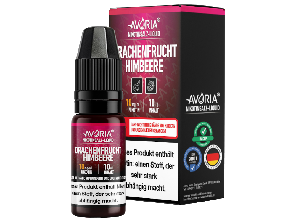 Avoria - Drachenfrucht-Himbeere - Nikotinsalz Liquid