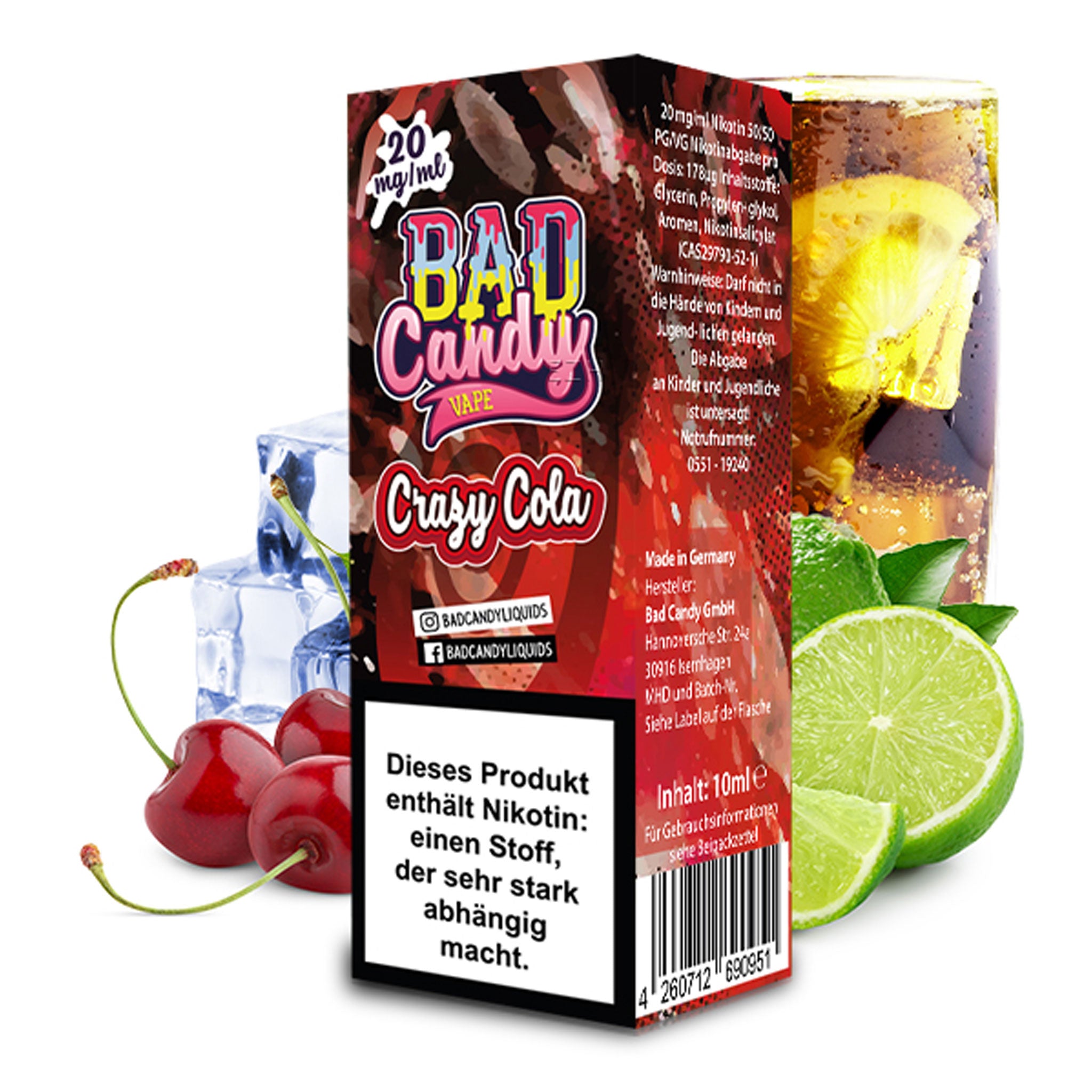 Bad Candy Liquids - Crazy Cola - Nikotinsalz Liquid