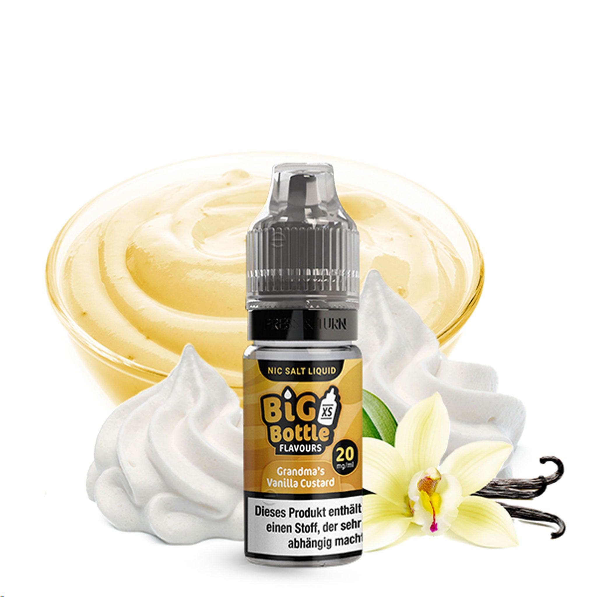 Big Bottle - Grandma's Vanilla Custard - Nikotinsalz Liquid